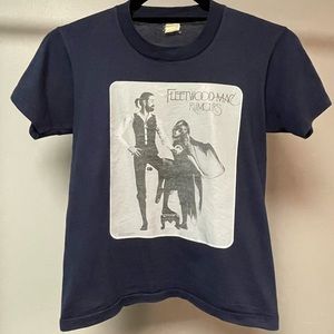 Dusty navy vintage blue Fleetwood Mac shirt